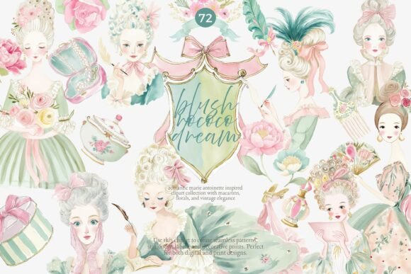 Download Rococo Lady Clipart Collection - Rococo Collection