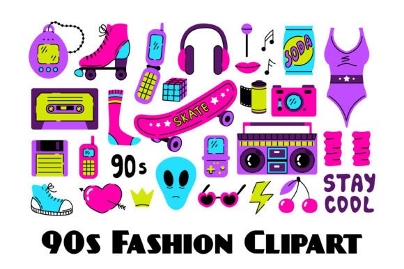 Download 90s Fashion Clipart - Premium Resources