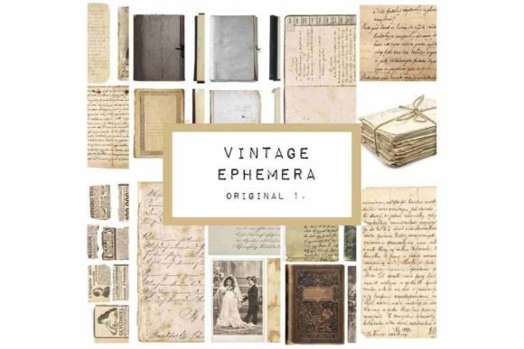 Download Original Vintage Ephemera for Journaling - Journaling Collection