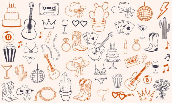 Download Bachelorette Party Doodle Clipart Bundle - Premium Resources
